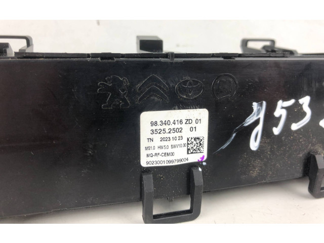 Блок управления климат-контролем 98340416ZD Citroen Berlingo