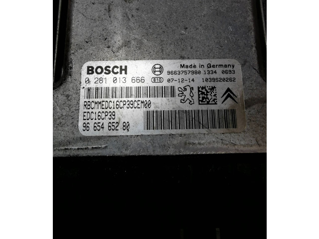 Блок управления двигателя 9663757980, 9665465280 Citroen C-Crosser