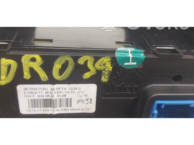 Блок управления климат-контролем 96722471XU, 96722471 Peugeot 2008 I