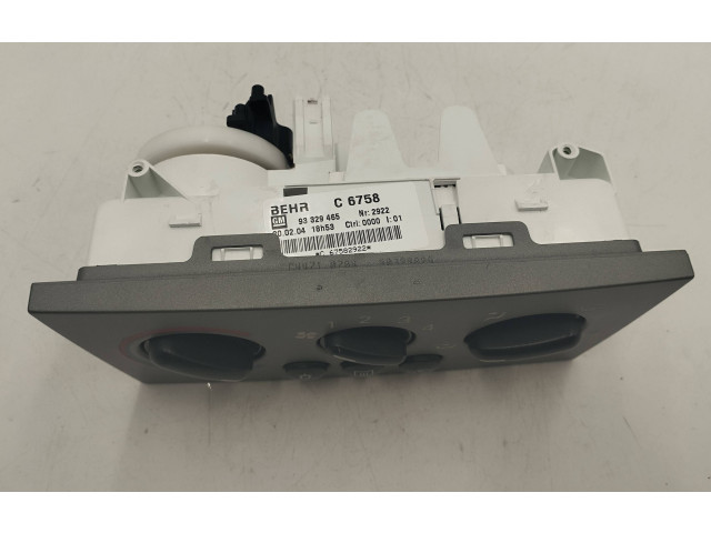 Блок управления климат-контролем 93329465, 90329828   Opel Meriva A