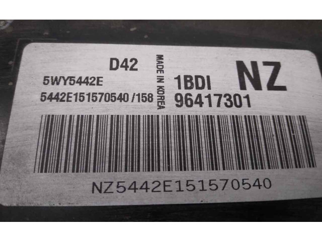 Блок управления двигателя 96417301, 5WY5442E   Chevrolet Matiz