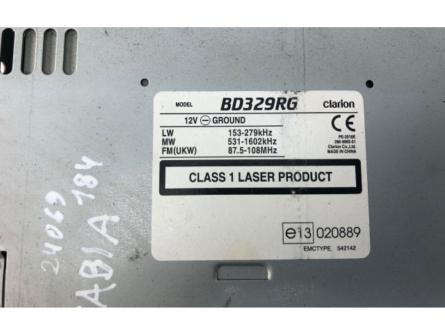 Радио/ проигрыватель CD/DVD / навигация BD329RG, E13020889   Skoda Fabia Mk1 (6Y)