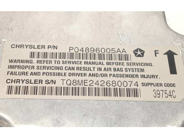 Блок подушек безопасности P04896005AA, 04896005AA Jeep Cherokee III KJ