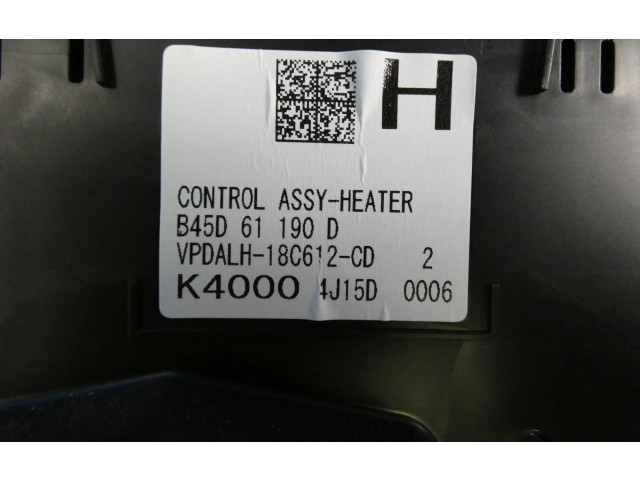 Блок управления климат-контролем B45D61190D, 1J15D0006 Mazda 3 II