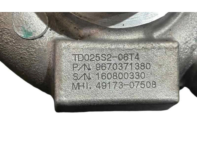 Turbodmychadlo Турбина 9670371380, 4917307508 Citroen Berlingo 9HW