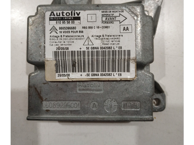 Блок подушек безопасности 610955800, 9665396680   Citroen C4 I Picasso