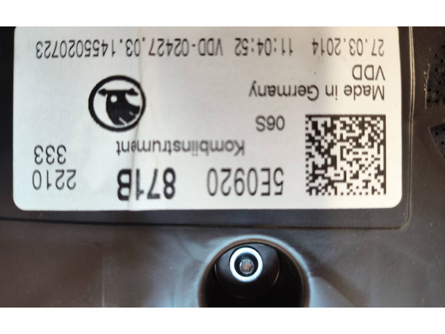 Панель приборов 5E0920871B, VDD0242703 Skoda Octavia Mk3 (5E)