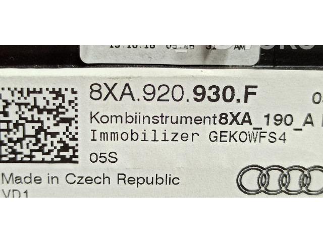 Панель приборов 8XA920930F   Audi A1       