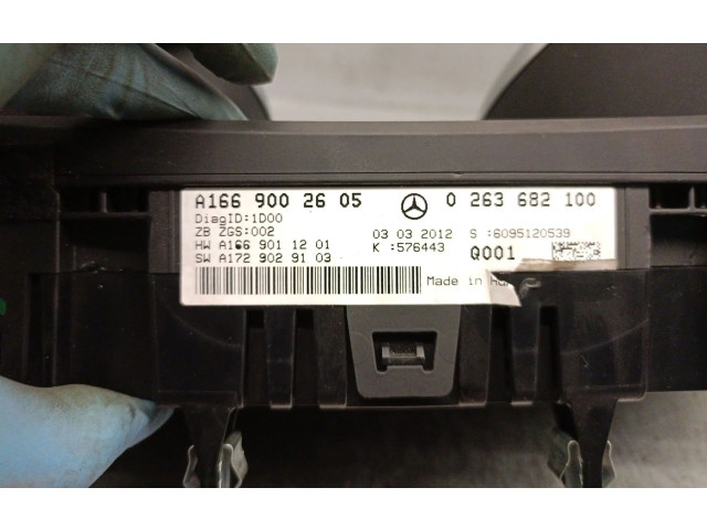 Přístrojová deska Mercedes-Benz ML AMG W164 2012 A1669002605, A1669002605