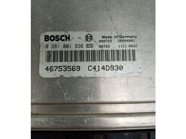 Блок управления двигателя 0281001936, 28SA4001BOSCH Alfa Romeo 145 - 146