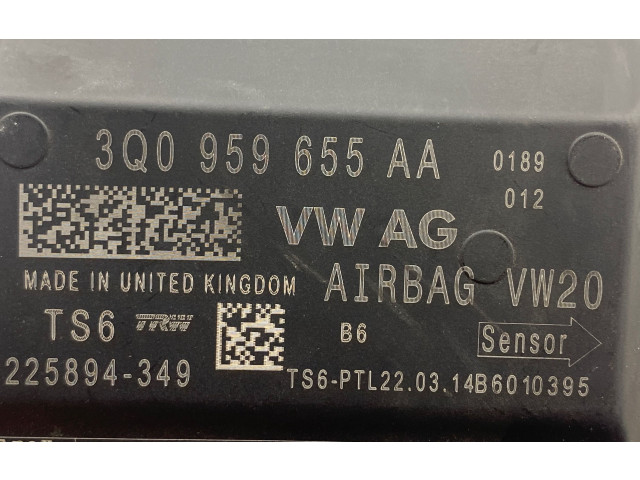 Блок подушек безопасности 3Q0959655AA, 14B6010395   Skoda Octavia Mk3 (5E)