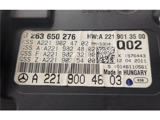 Přístrojová deska Mercedes-Benz S AMG W221 2011 1036905326, 1036905326
