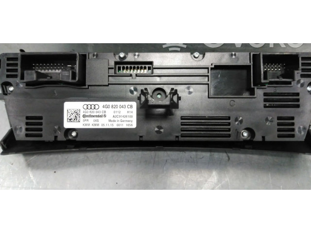 Блок управления климат-контролем 4G0820043CB   Audi A6 S6 C7 4G