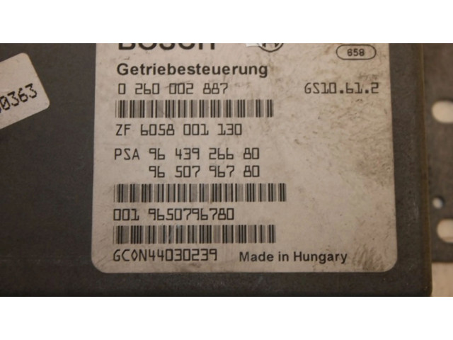 Блок управления коробкой передач 9643926680, 0260002887 Citroen C5