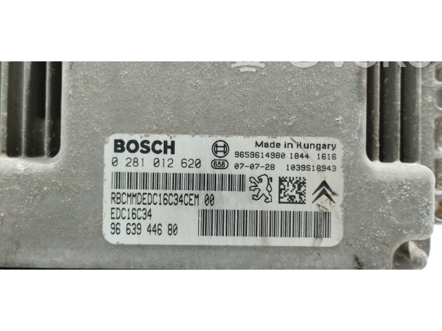 Řídící jednotka 9663944680, 0281012620   Citroen Berlingo 2007