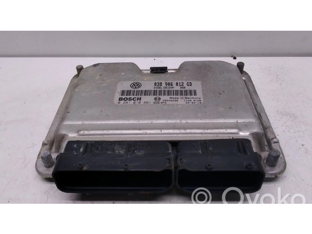 Блок управления двигателя 038906012GD, 0281010861 Skoda Fabia Mk1 (6Y)
