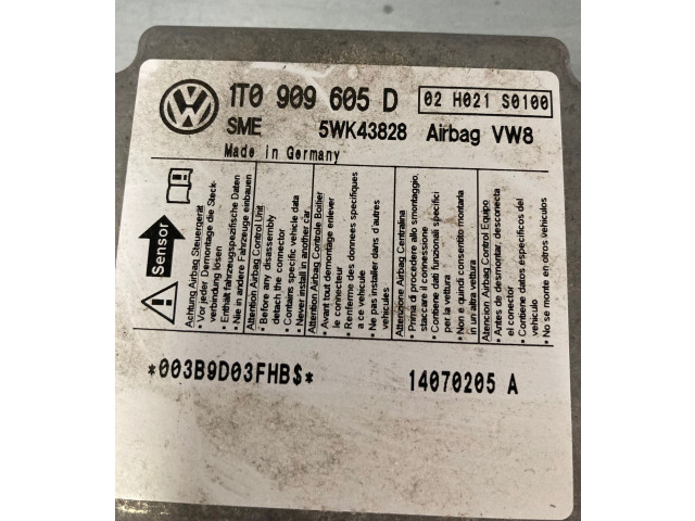 Блок подушек безопасности 1T0909605D, 003B9D03FHBS Volkswagen Touran I