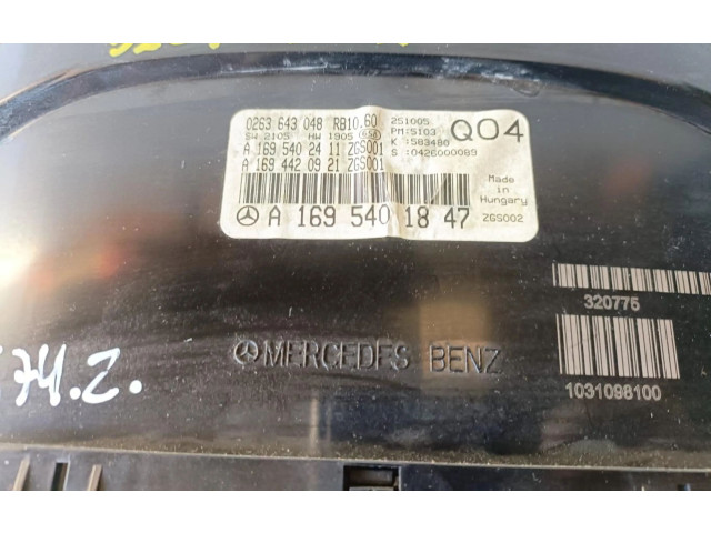 Панель приборов A1695401847 Mercedes-Benz A W169