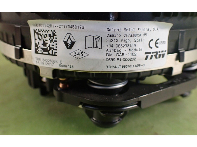 Подушка безопасности водителя 985701142R34226024 Dacia Dokker