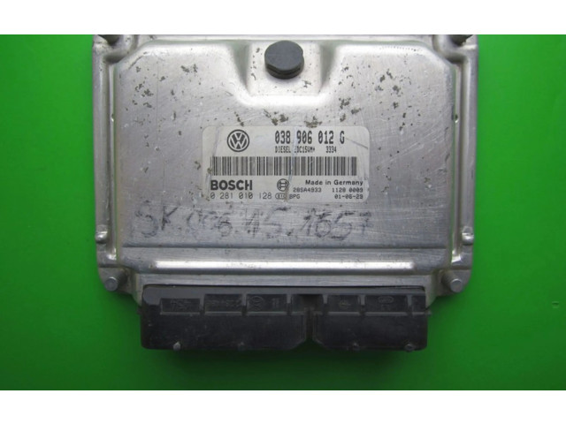 Блок управления двигателем Блок управления 038906012G, 0281010128   Skoda Octavia Mk1 (1U)