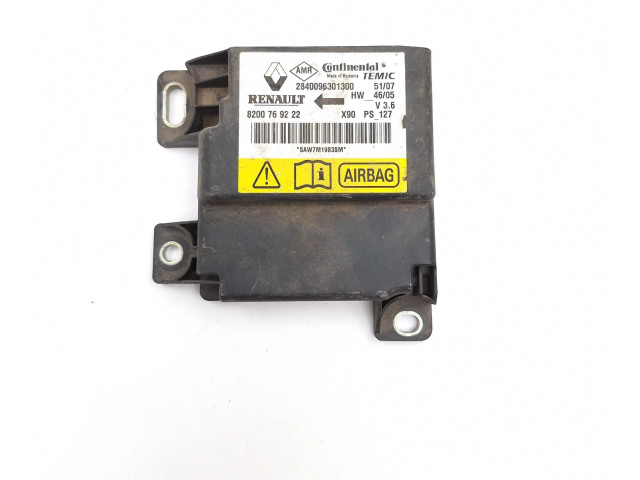 Блок подушек безопасности 2840096301300, 8200769222 Dacia Logan VAN