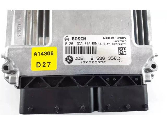 Блок управления двигателя 8596358, 0281033879   BMW X3 F25