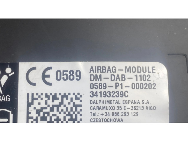 Подушка безопасности водителя 39042463, 0589P1000202 Opel Astra K