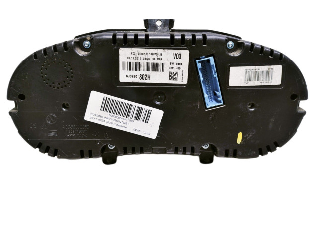 Přístrojová deska  Seat Ibiza IV (6J,6P) 2010 6J0920802H  