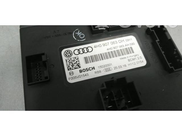 Модуль управления BSM 4H0907063DH, 4H0907063DA   Audi A6 S6 C7 4G    
