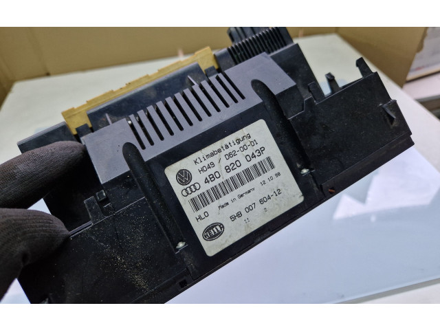 Блок управления климат-контролем 4B0820043P, 5HB00760412   Audi A6 S6 C5 4B