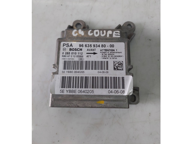 Блок подушек безопасности 9663593480, 0285010112   Citroen C4 I
