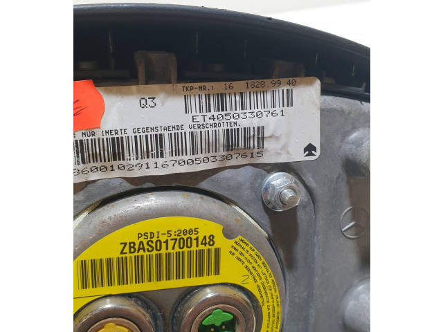 Подушка безопасности водителя 16986001029, ET4050330761 Mercedes-Benz A W169