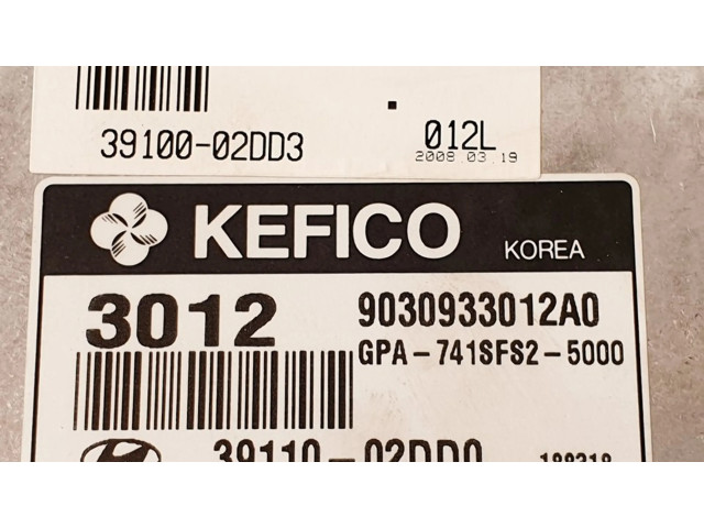 Блок управления двигателя 9030933012A0, 3911002DD0 Hyundai i10