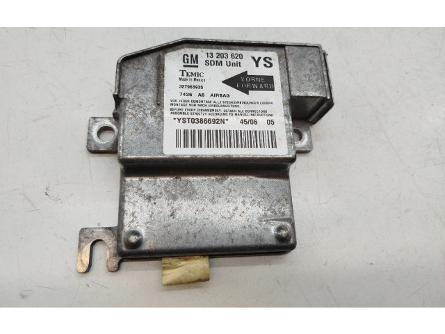 Блок подушек безопасности 13203620 Opel Meriva A