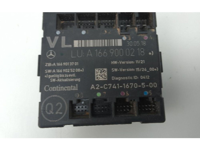 Блок управления A1669000218   Mercedes-Benz A W176