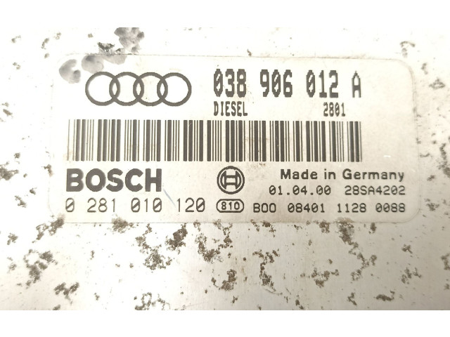 Блок управления 038906012A, 0281010120 Audi A3 S3 8L
