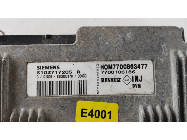 Řídící jednotka 7700863477, S103717205 Renault Laguna I 1999
