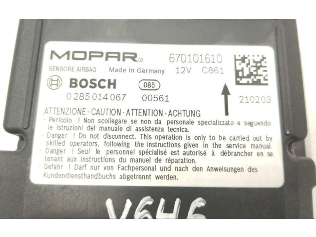 Блок подушек безопасности 670101610, V646 Maserati Ghibli