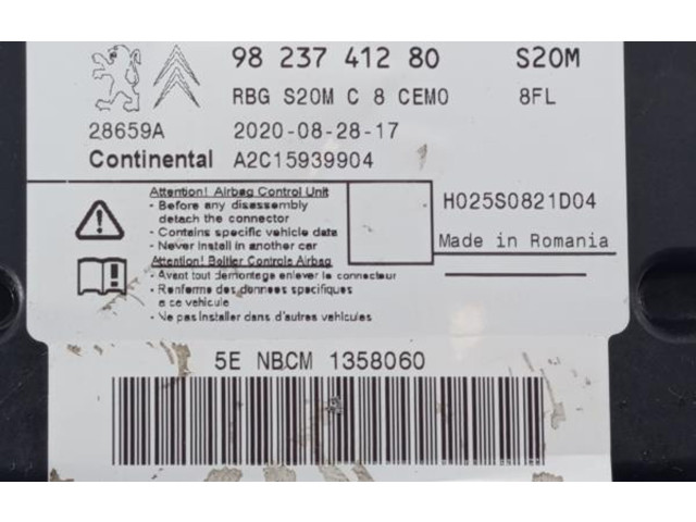 Блок подушек безопасности 9823741280, A2C15939904   Peugeot Partner III