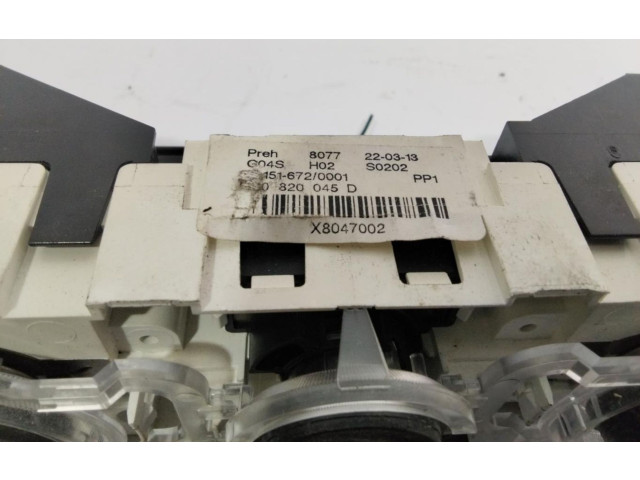 Блок управления климат-контролем SINREF Skoda Fabia Mk3 (NJ)