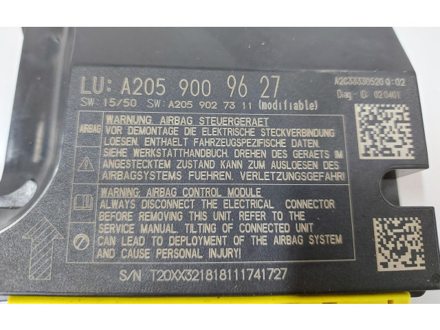 Блок подушек безопасности A2059009627 Mercedes-Benz GLC X253 C253