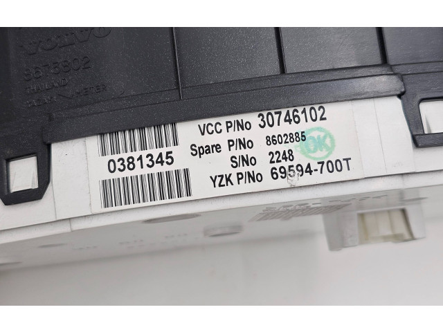 Панель приборов 8673802, 30746102 Volvo S60