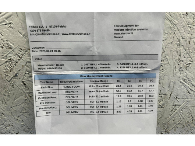 Комплект системы впрыска топлива 03L130277J, 0986435166 Skoda Yeti (5L) CFH