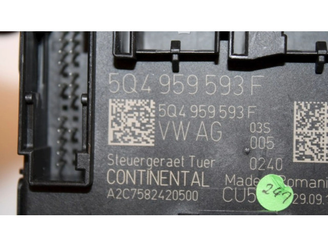 Блок управления 5Q4959593F, 5Q4959593F Volkswagen Golf VII