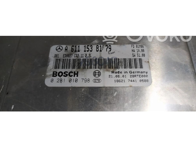 Řídící jednotka A6111538179 Mercedes-Benz C AMG W203 2001