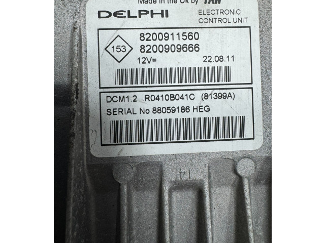 Комплект блоков управления 8200909666, 8200911560   Renault Clio III