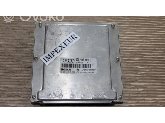 Блок управления двигателя 4D0907409C, 0281010900 Audi A8 S8 D2 4D