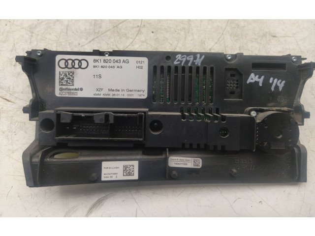 Блок управления климат-контролем 8K1820043AA Audi A4 S4 B8 8K