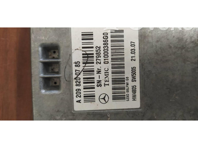 Блок управления двигателя A2098200785 Mercedes-Benz ML W164