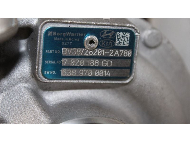  Турбина KIA Ceed  282012A780, BV38282012A780   для двигателя D4FB      